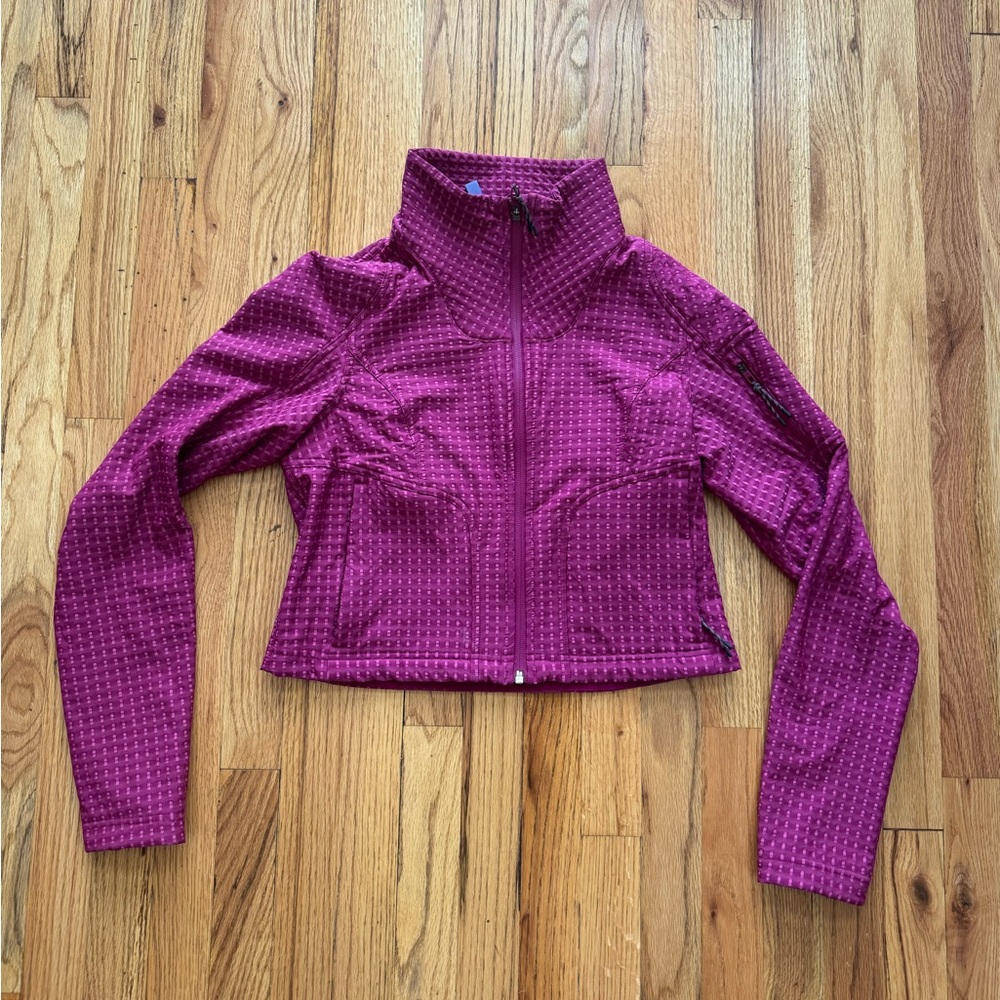 Lululemon Women’s Water Repellent Grid Fleece Hiking Jacket Size 8